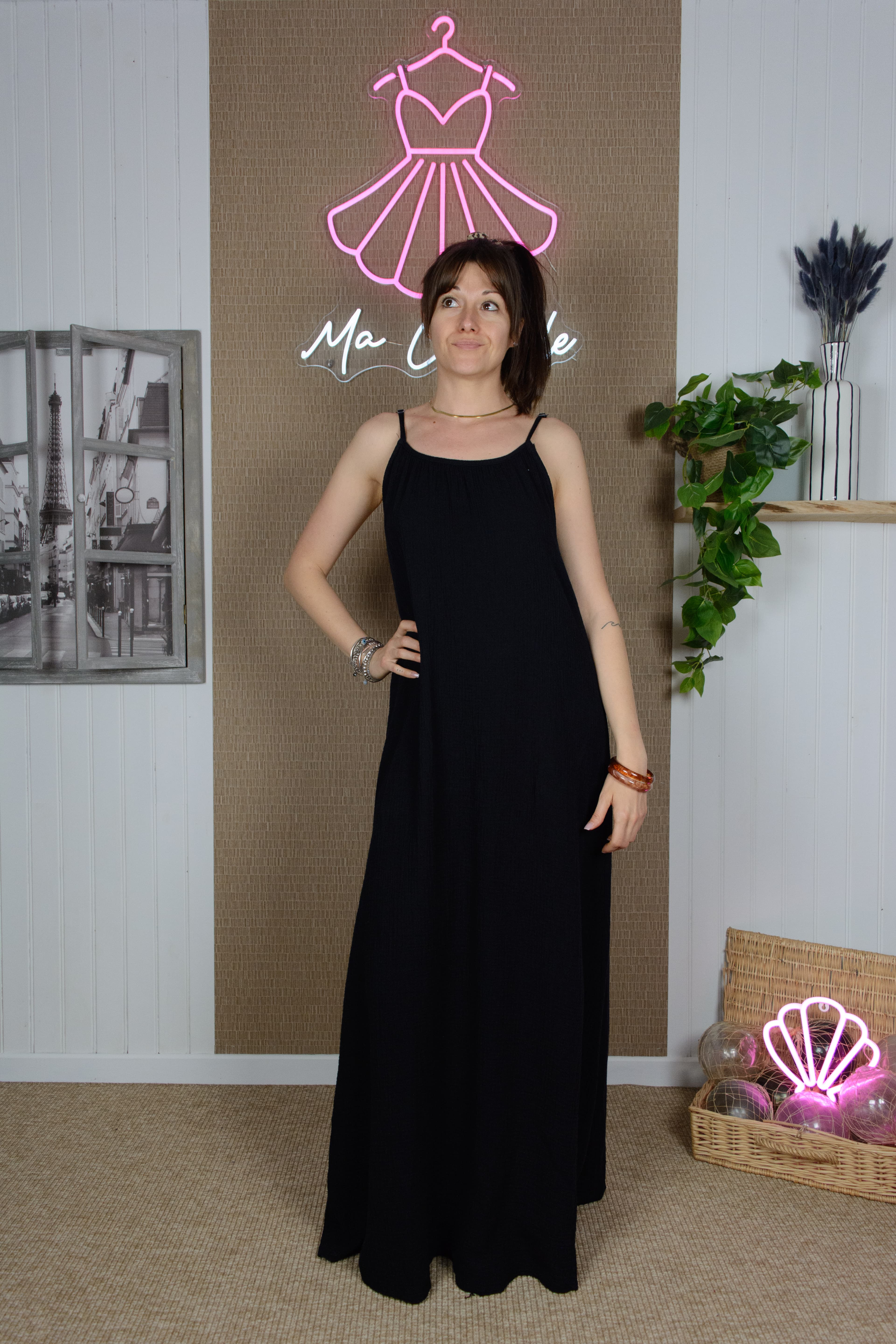 Robe Longue Fil de Coton – Douceur Ivoire